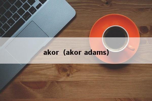 akor（akor adams）